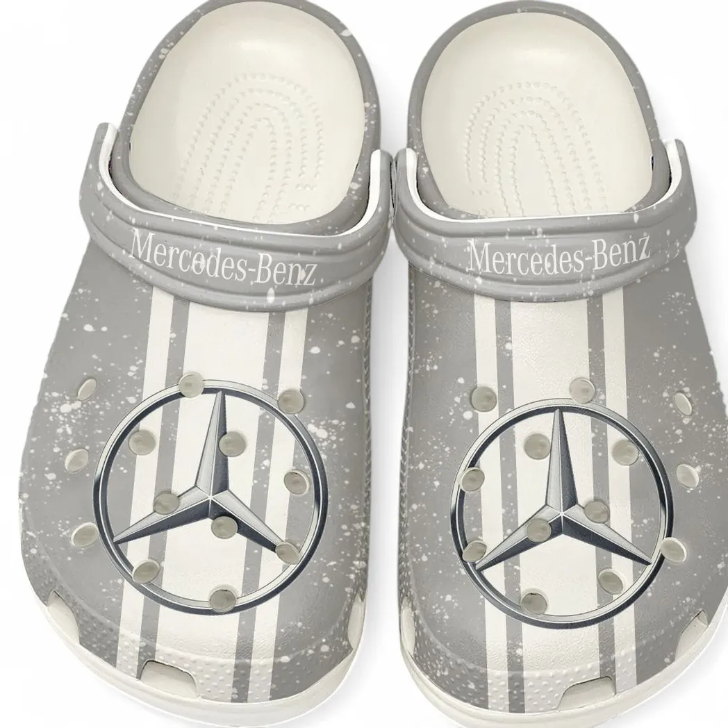 Performance Vehicle Culture Clog, Stylish All Over Print Lightweight Shoes for Auto Fans and Streetwear Style CAR620 - White
