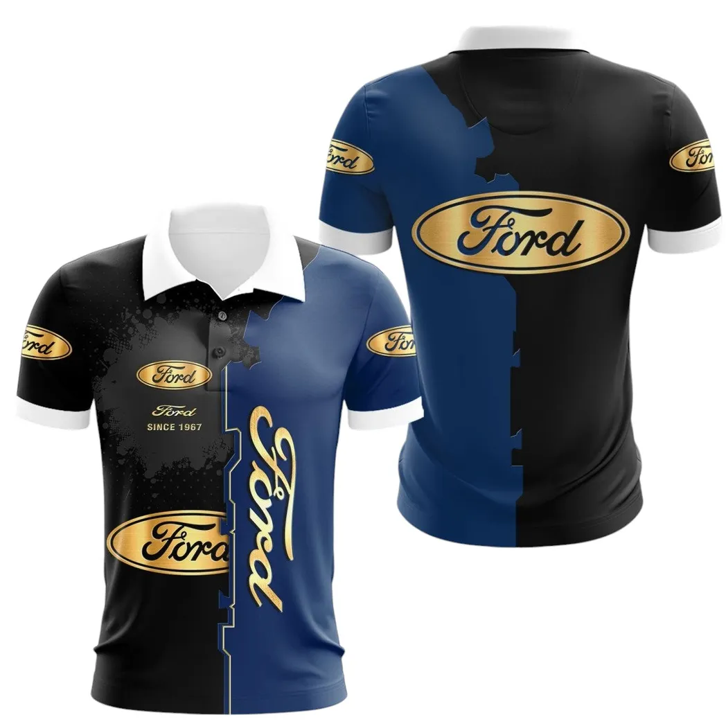 Performance Vehicle Polo Shirt, Casual Streetwear Polo For Car Enthusiasts CAR44021725030