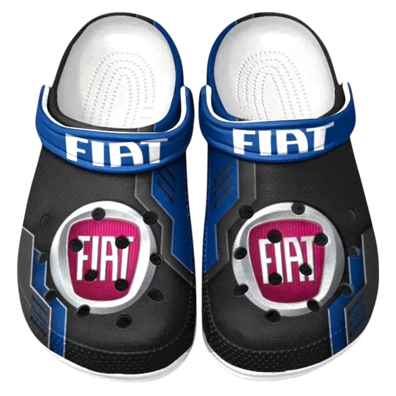 Personalized 4WD Tractor Design Clog, Full Print Slip-On Footwear Gift for Car Lovers CAR185 - Blue