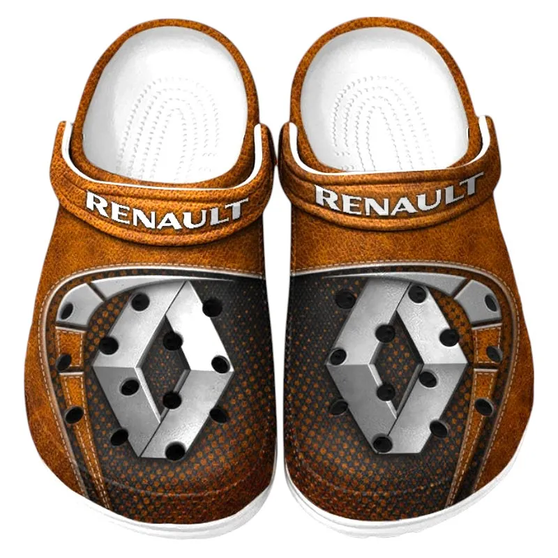 Personalized Affordable Auto Design Clog, Full Print Slip-On Footwear Gift for Car Lovers CAR177 - Orange