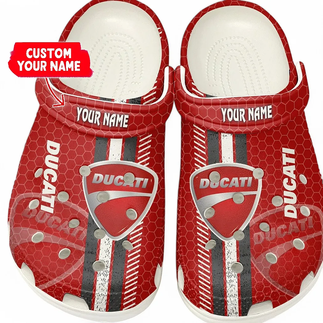 Personalized Agile Street Fighter Design Clog, Full Print Slip-On Footwear Gift for Car Lovers CAR820 - White