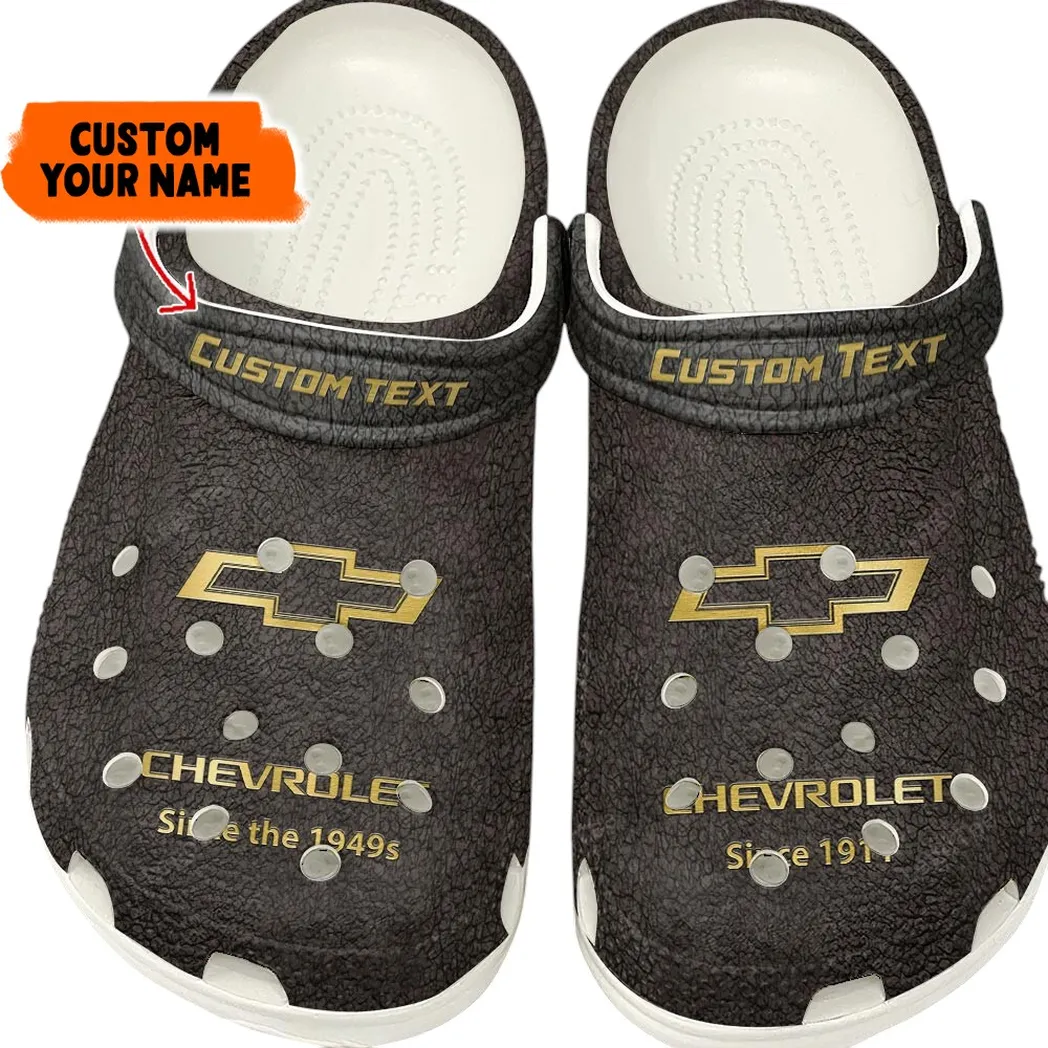 Personalized American Pickup Truck Design Clog, Full Print Slip-On Footwear Gift for Car Lovers CAR141 - Brown
