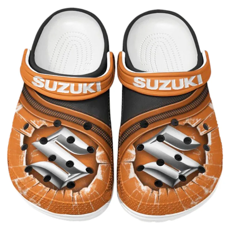 Personalized City-Friendly Auto Design Clog, Full Print Slip-On Footwear Gift for Car Lovers CAR188 - Orange