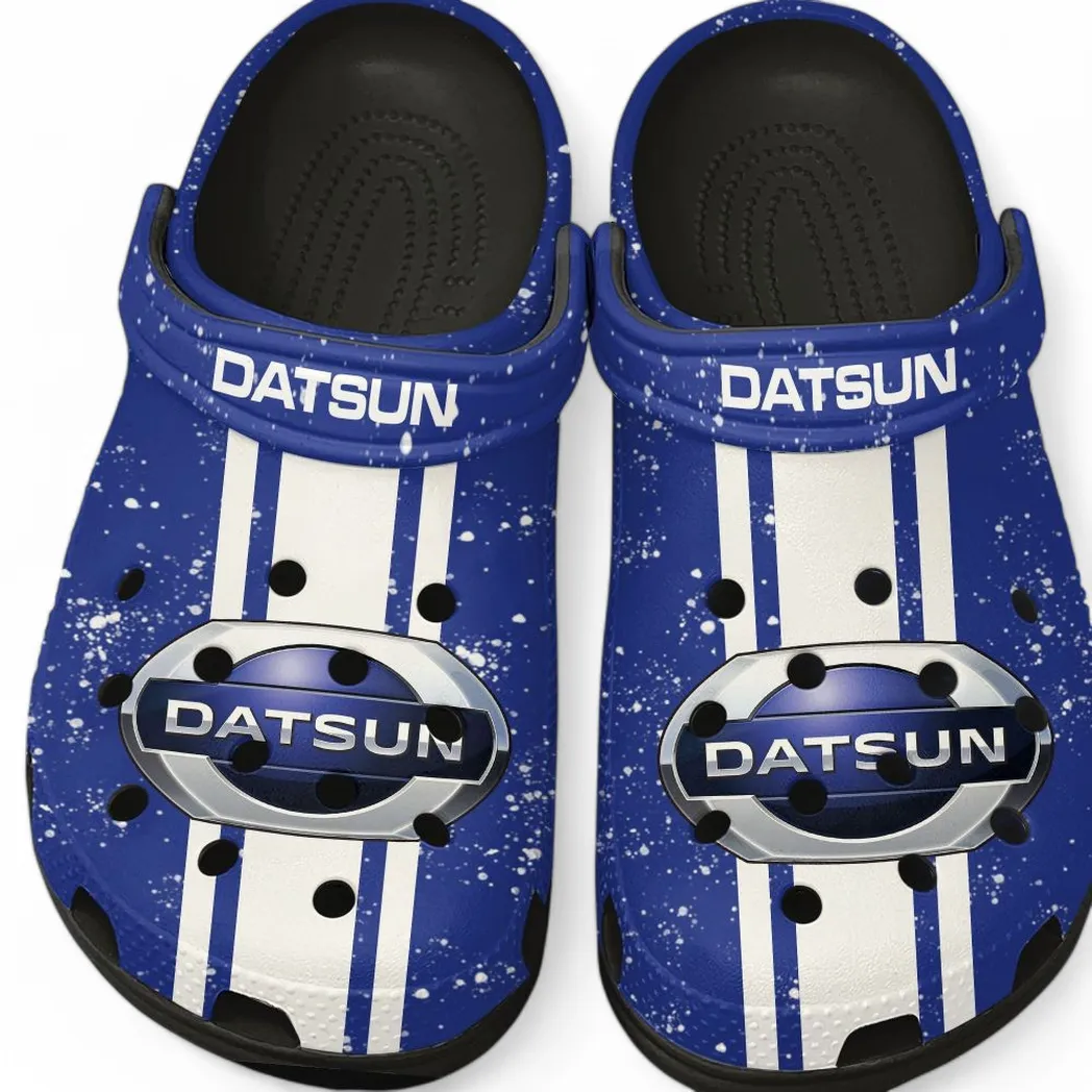 Personalized Classic Car Design Clog, Full Print Slip-On Footwear Gift for Car Lovers CAR620 - Black