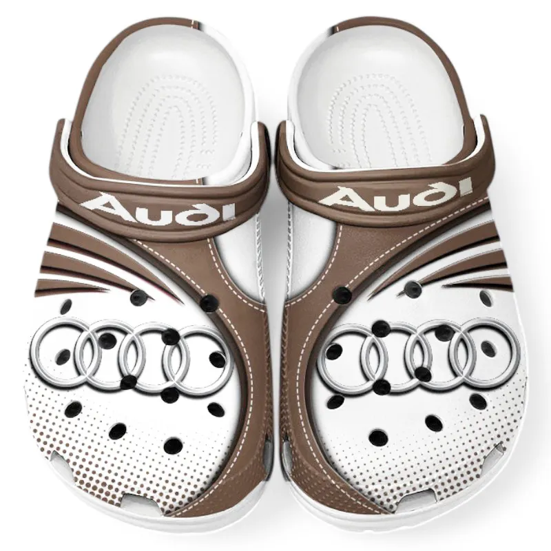 Personalized Classic Luxury Ride Design Clog, Full Print Slip-On Footwear Gift for Car Lovers CAR181 - Brown