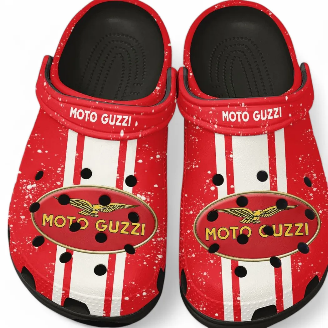 Personalized Classic Touring Bike Design Clog, Full Print Slip-On Footwear Gift for Car Lovers CAR620 - Black
