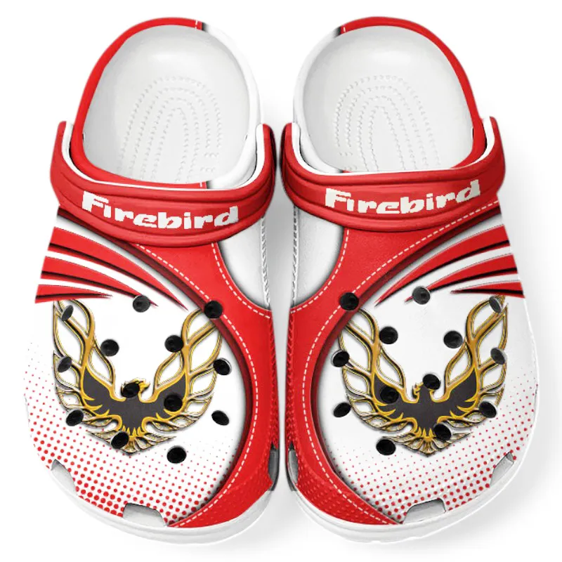 Personalized Collector’s Car Design Clog, Full Print Slip-On Footwear Gift for Car Lovers CAR181 - Red