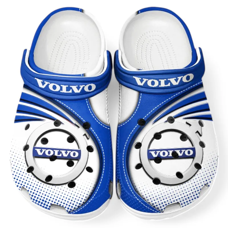 Personalized Compact SUV Design Clog, Full Print Slip-On Footwear Gift for Car Lovers CAR181 - Blue