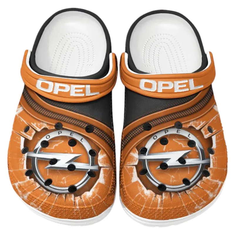 Personalized Daily Driver Design Clog, Full Print Slip-On Footwear Gift for Car Lovers CAR188 - Orange