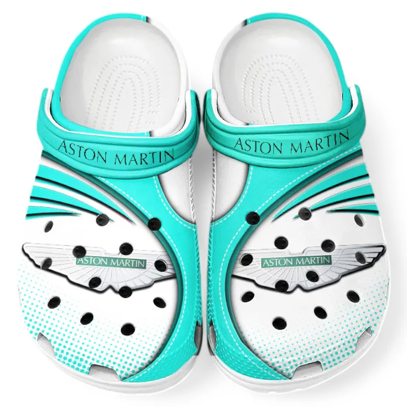 Personalized Dynamic Driving Machine Design Clog, Full Print Slip-On Footwear Gift for Car Lovers CAR181 - Cyan