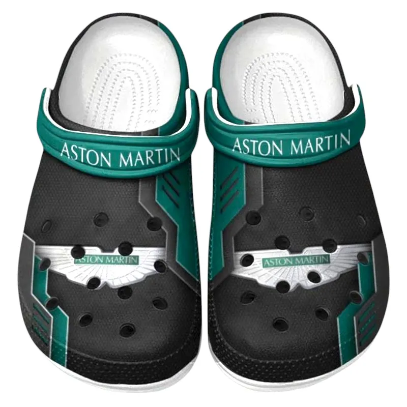 Personalized Dynamic Driving Machine Design Clog, Full Print Slip-On Footwear Gift for Car Lovers CAR185 - Green