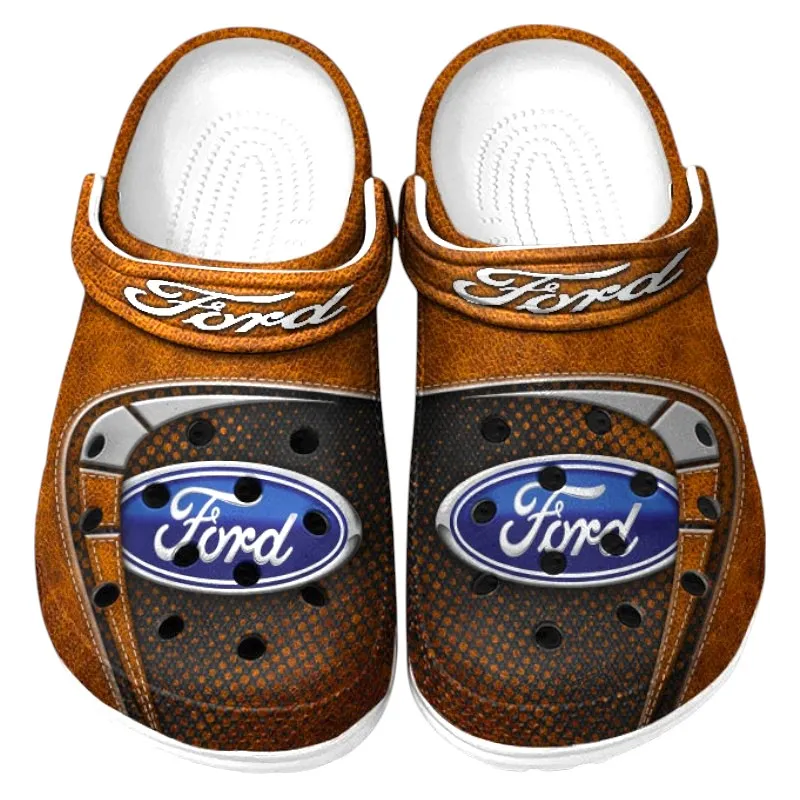 Personalized Everyday Ride Design Clog, Full Print Slip-On Footwear Gift for Car Lovers CAR177 - Orange