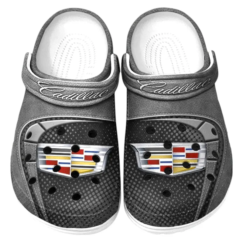 Personalized Executive Luxury Vehicle Design Clog, Full Print Slip-On Footwear Gift for Car Lovers CAR177 - Gray