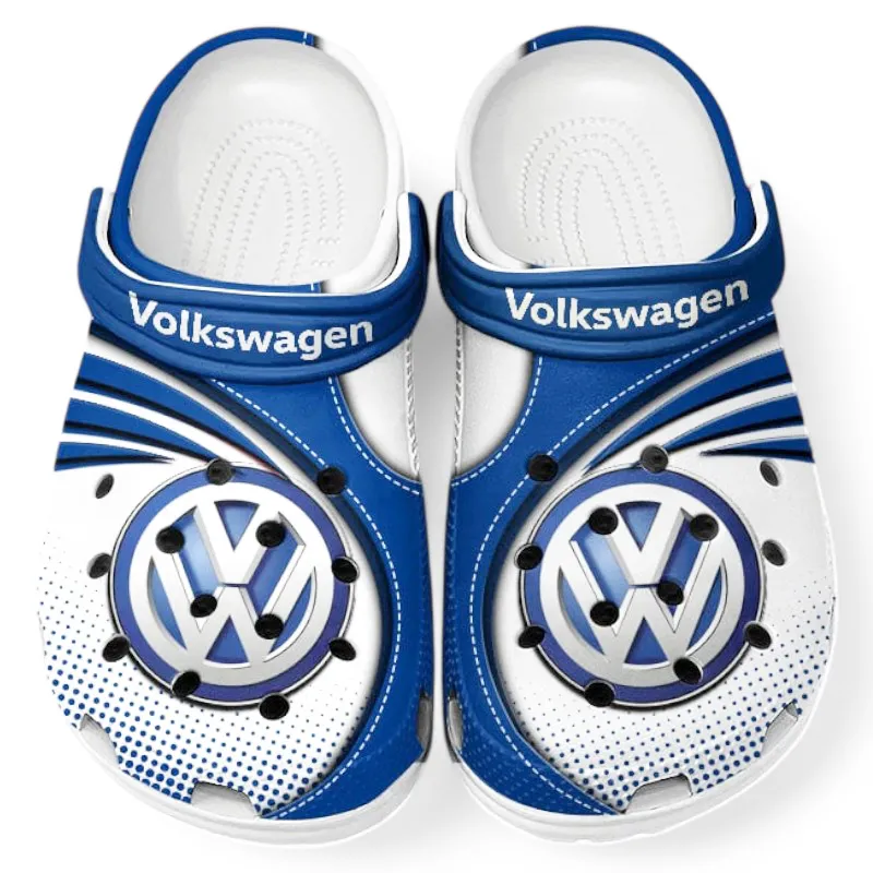 Personalized Family Car Design Clog, Full Print Slip-On Footwear Gift for Car Lovers CAR181 - Blue