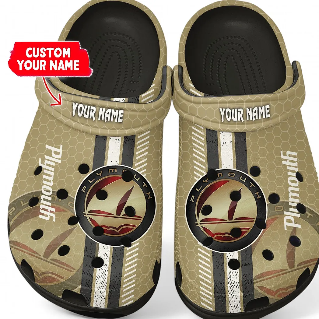 Personalized Nostalgic Car Design Clog, Full Print Slip-On Footwear Gift for Car Lovers CAR820 - Black