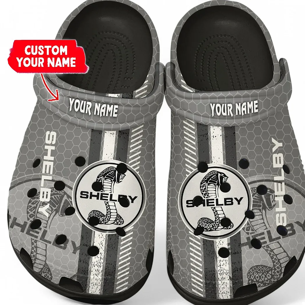 Personalized Performance Coupe Design Clog, Full Print Slip-On Footwear Gift for Car Lovers CAR820 - Black
