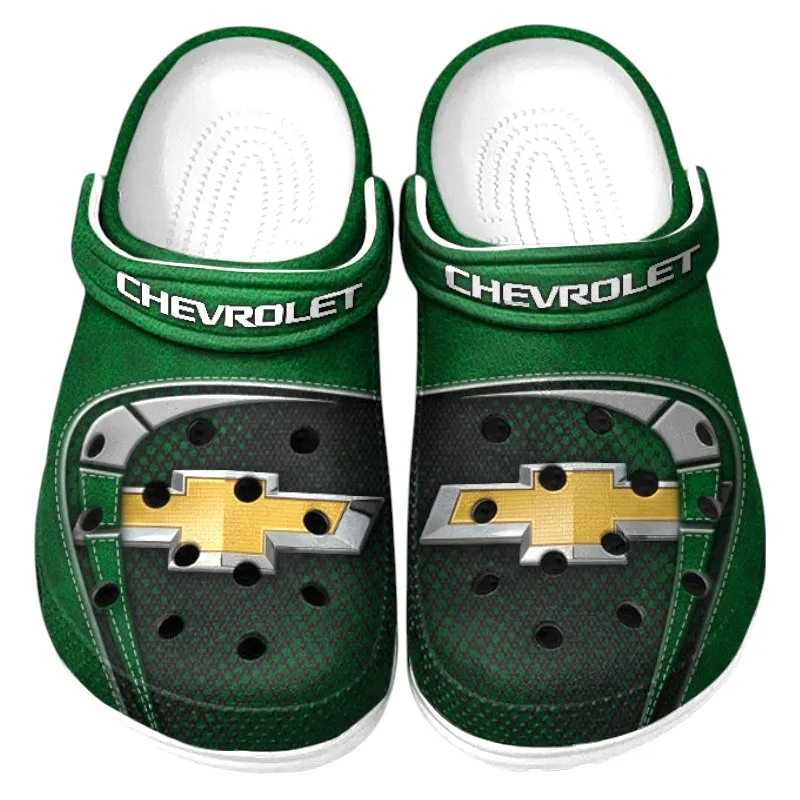 Personalized Performance Sedan Design Clog, Full Print Slip-On Footwear Gift for Car Lovers CAR177 - Green