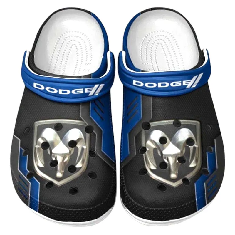 Personalized Performance Sedan Design Clog, Full Print Slip-On Footwear Gift for Car Lovers CAR185 - Blue