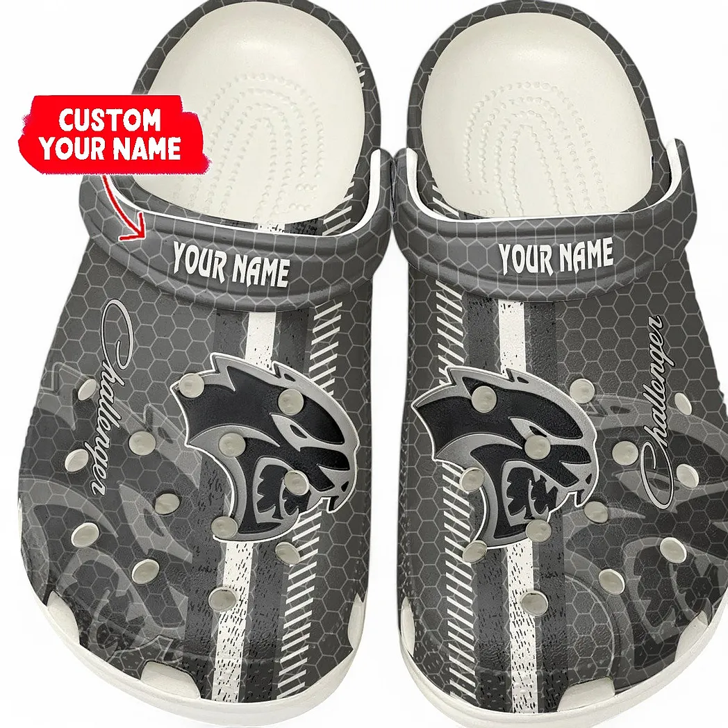 Personalized Power Car Design Clog, Full Print Slip-On Footwear Gift for Car Lovers CAR820 - White