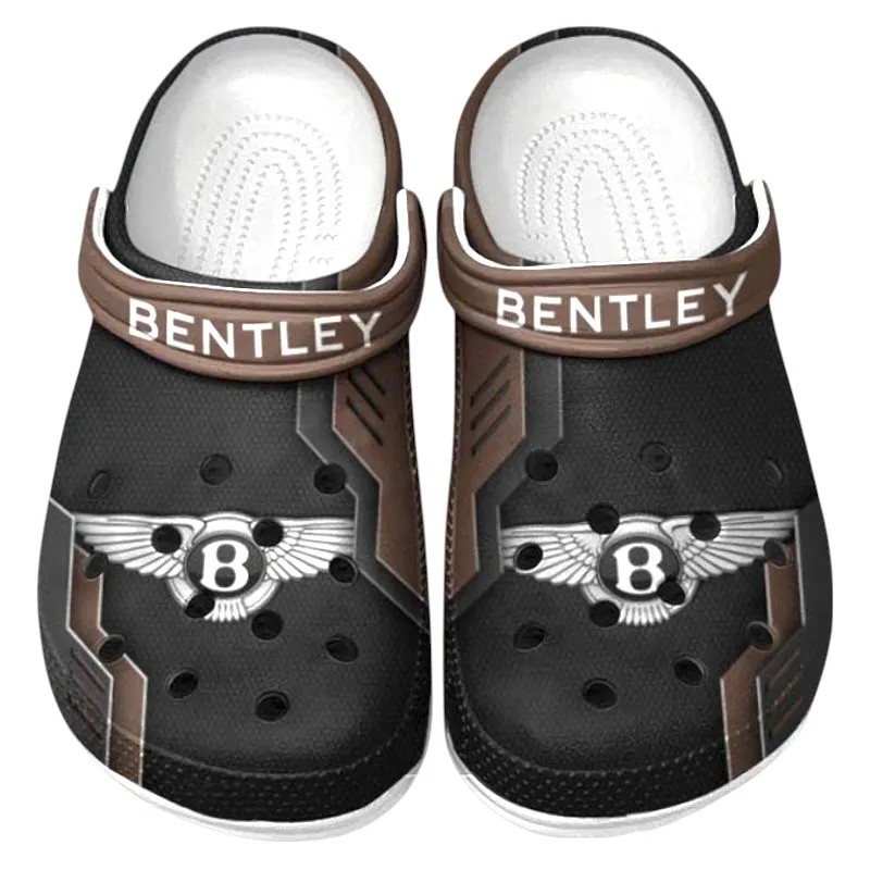 Personalized Premium Chauffeur Car Design Clog, Full Print Slip-On Footwear Gift for Car Lovers CAR185 - Brown