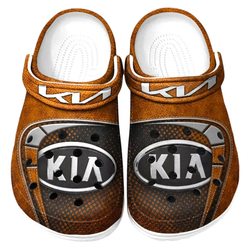Personalized Reliable Automobile Design Clog, Full Print Slip-On Footwear Gift for Car Lovers CAR177 - Orange