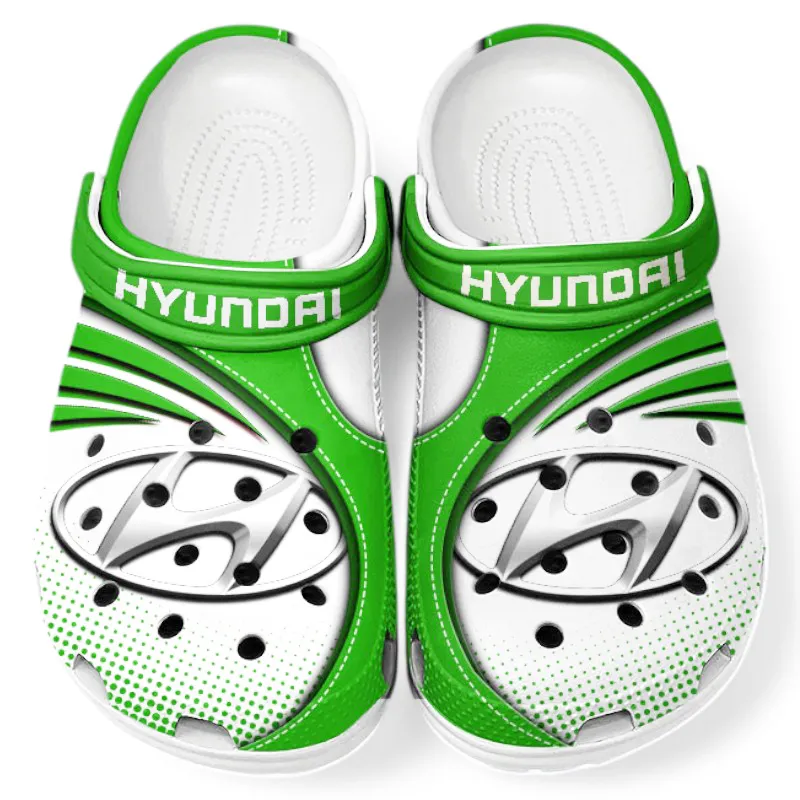 Personalized Sedan Auto Design Clog, Full Print Slip-On Footwear Gift for Car Lovers CAR181 - Green