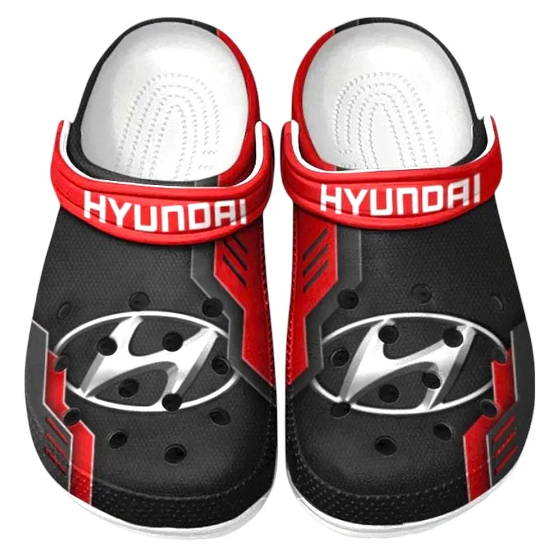 Personalized Sedan Auto Design Clog, Full Print Slip-On Footwear Gift for Car Lovers CAR185 - Red