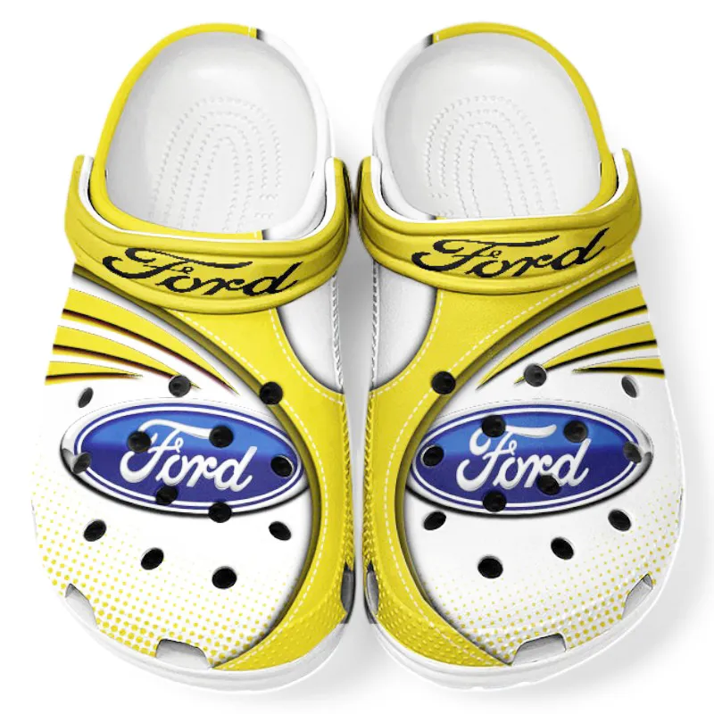 Personalized Street Car Design Clog, Full Print Slip-On Footwear Gift for Car Lovers CAR181 - Yellow