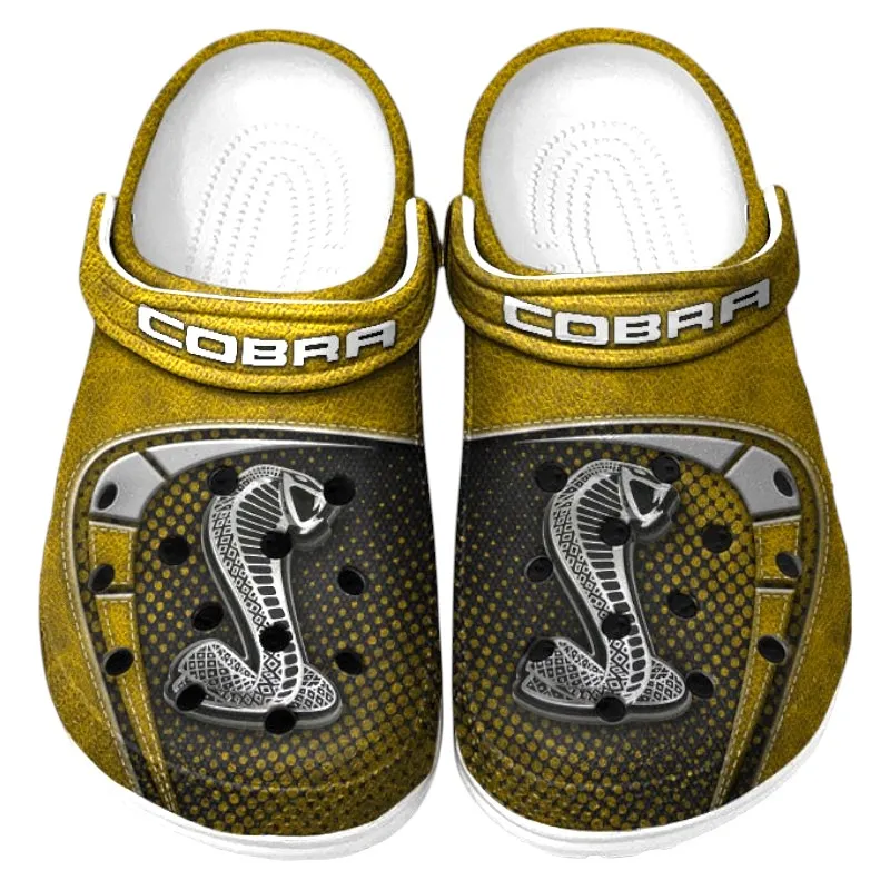 Personalized Track-Ready Machine Design Clog, Full Print Slip-On Footwear Gift for Car Lovers CAR177 - Yellow
