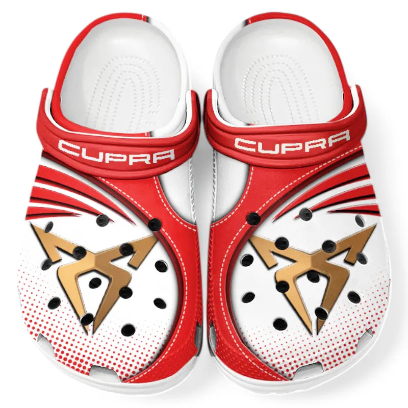 Personalized Track-Ready Ride Design Clog, Full Print Slip-On Footwear Gift for Car Lovers CAR181 - Red