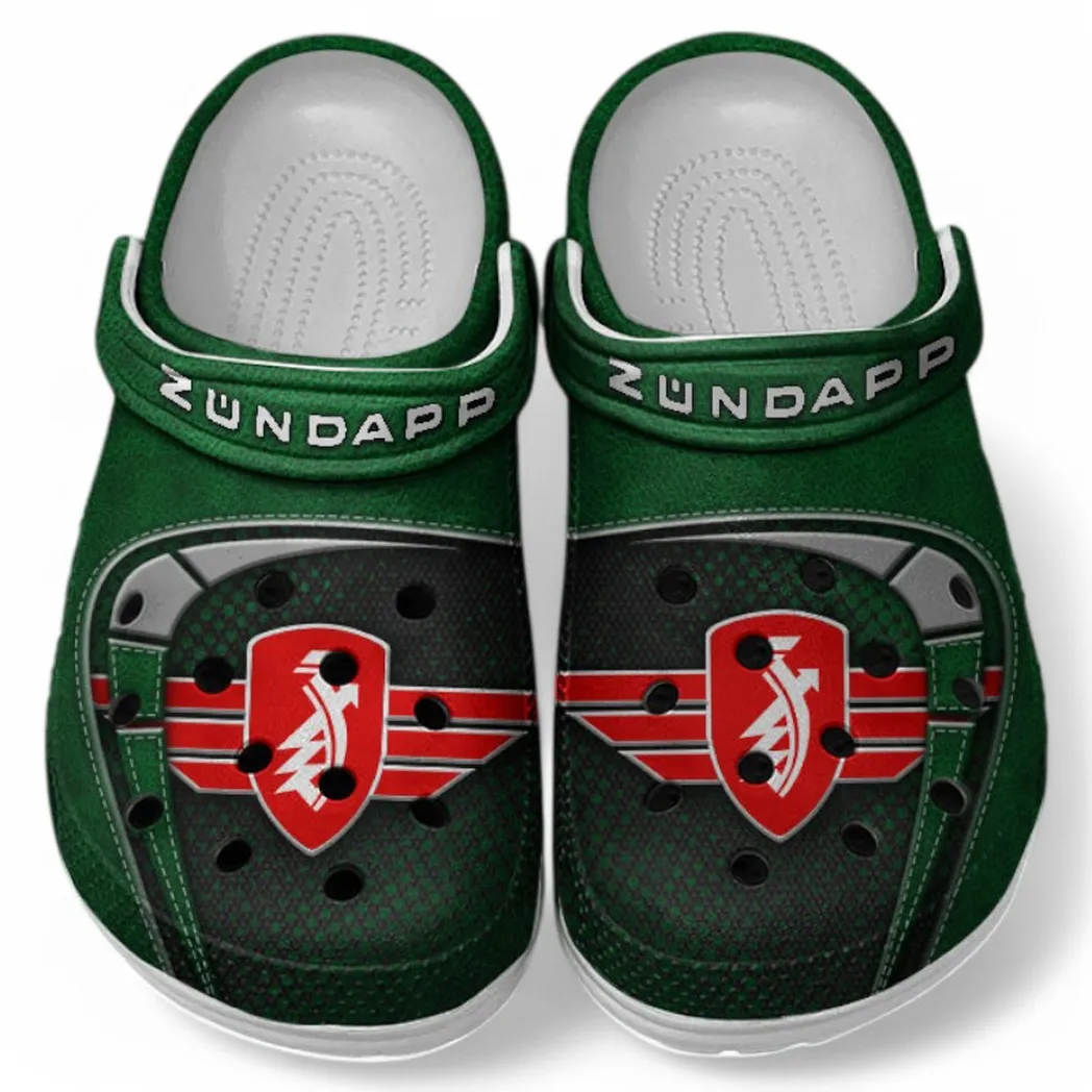 Personalized Traditional Motorcycle Design Clog, Full Print Slip-On Footwear Gift for Car Lovers CAR183 - Green
