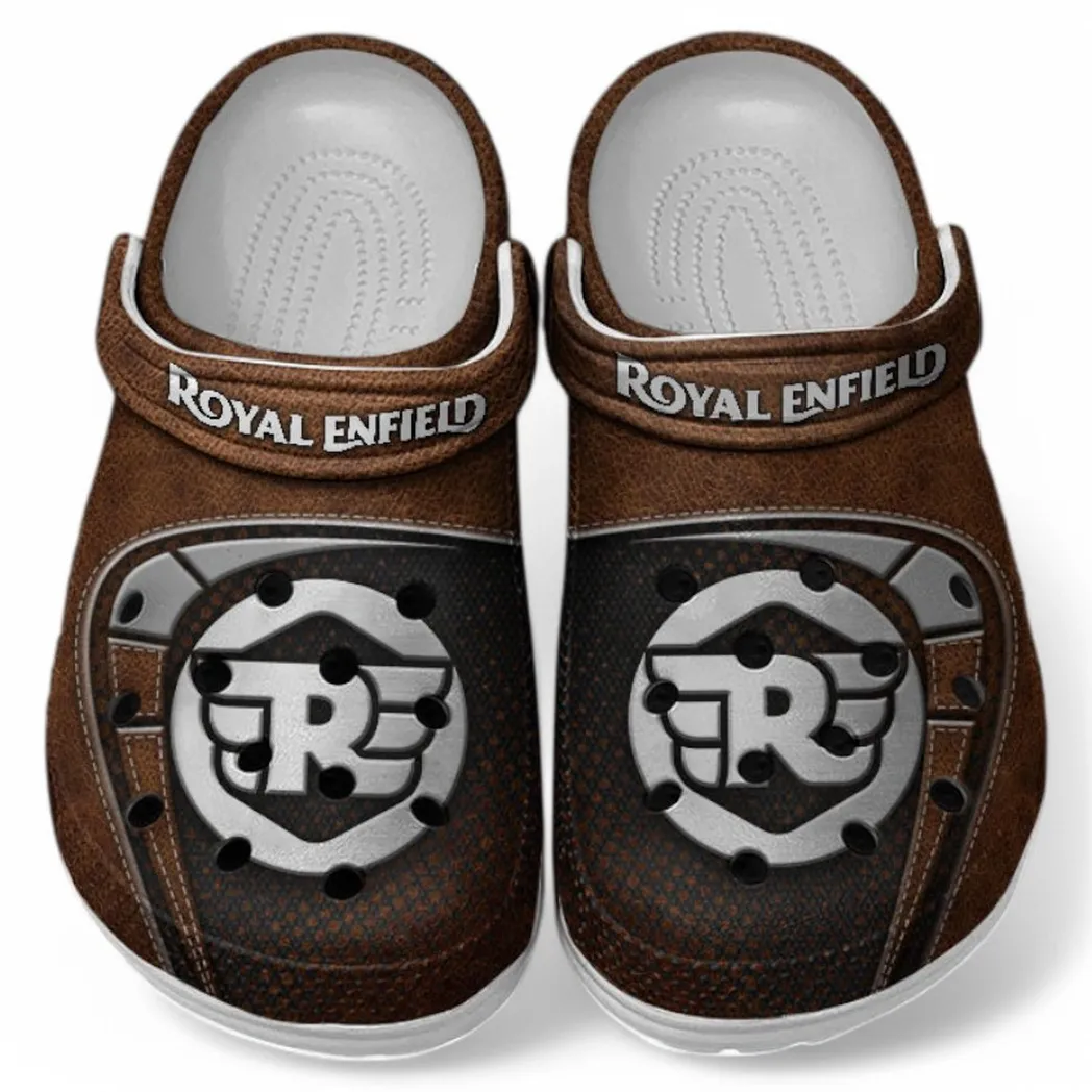Personalized Ultra-Luxury Car Design Clog, Full Print Slip-On Footwear Gift for Car Lovers CAR183 - Brown