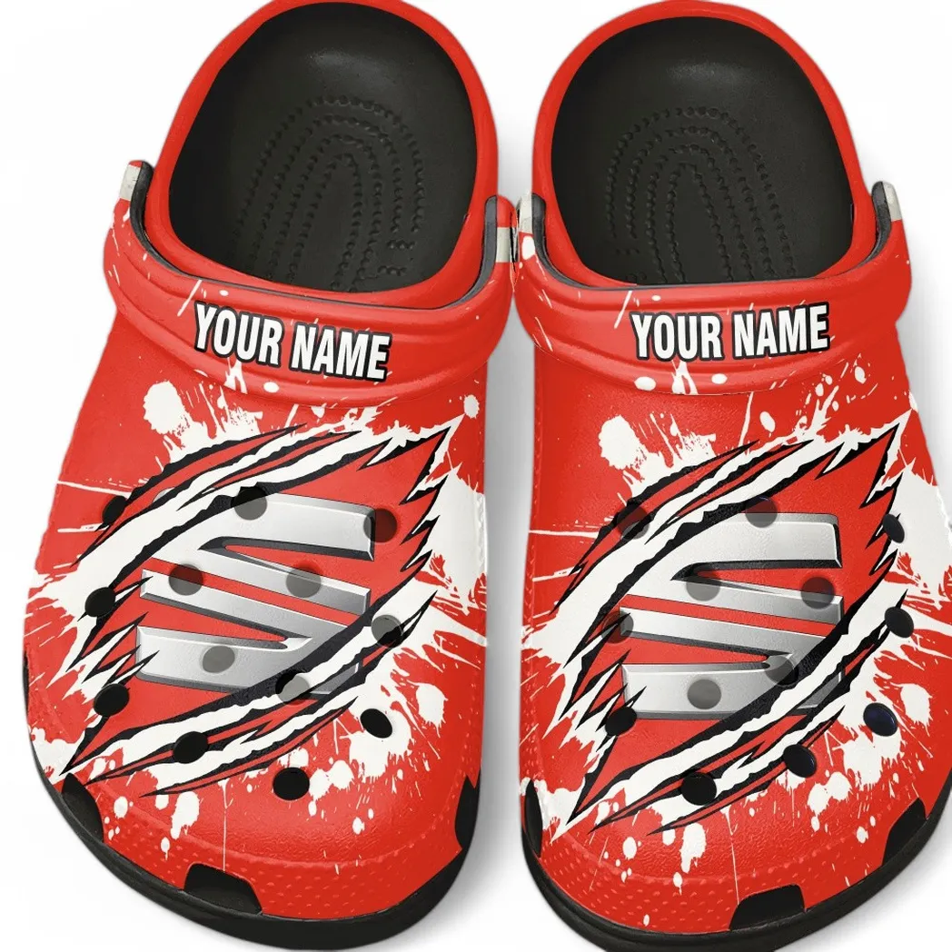 Personalized Urban Hatchback Design Clog, Full Print Slip-On Footwear Gift for Car Lovers CAR560 - Black