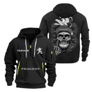 Hoodie Half Zipper Exclusive Logo Gift For Family Sedan Enthusiasts CAR166 - Black
