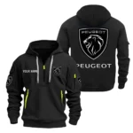 European Ride Hoodie Half Zipper, Exclusive Logo Hoodie For European Ride Enthusiasts CAR200 - Black