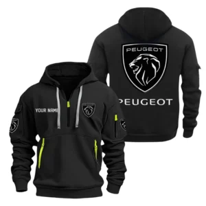 European Ride Hoodie Half Zipper, Exclusive Logo Hoodie For European Ride Enthusiasts CAR200 - Black