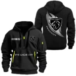 Hoodie Half Zipper Exclusive Logo Gift For Mid-Size Car Enthusiasts CAR170 - Black
