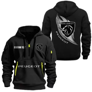 Hoodie Half Zipper Exclusive Logo Gift For Mid-Size Car Enthusiasts CAR170 - Black