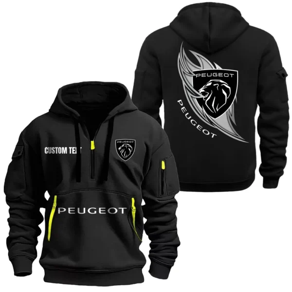 Hoodie Half Zipper Exclusive Logo Gift For Mid-Size Car Enthusiasts CAR170 - Black