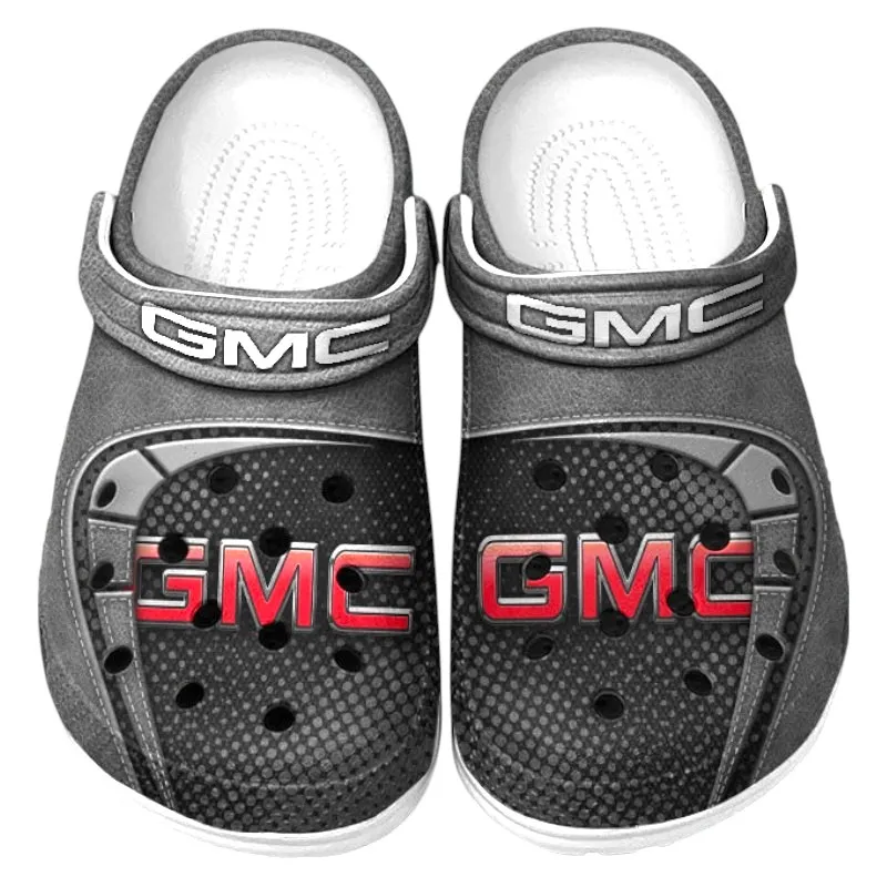 Pickup Truck Lover’s All Over Print Clog, Slip-On Shoes for Daily Comfort and Garage Style CAR177 - Gray