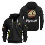 American Cruiser Hoodie Half Zipper, Exclusive Logo Hoodie For American Cruiser Enthusiasts CAR200 - Black