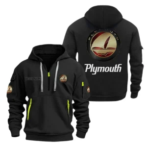 American Cruiser Hoodie Half Zipper, Exclusive Logo Hoodie For American Cruiser Enthusiasts CAR200 - Black