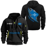 Trail Explorer Hoodie Half Zipper, All Over Print Hoodie Gift For Trail Explorer Enthusiasts CAR170 - Black