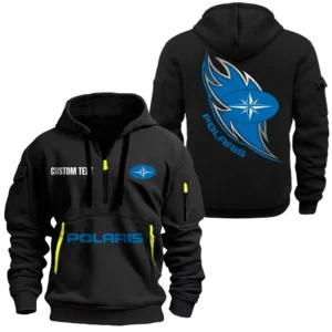 Trail Explorer Hoodie Half Zipper, All Over Print Hoodie Gift For Trail Explorer Enthusiasts CAR170 - Black