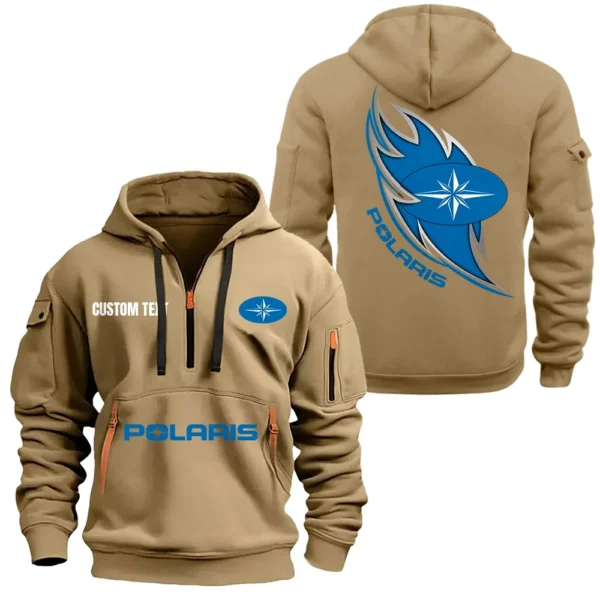 Rugged Ride Hoodie Half Zipper, All Over Print Hoodie Gift For Rugged Ride Enthusiasts CAR170 - Khaki