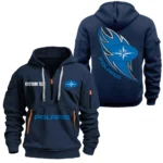Sport Utility Vehicle Hoodie Half Zipper, All Over Print Hoodie Gift For Sport Utility Vehicle Enthusiasts CAR170 - Navy