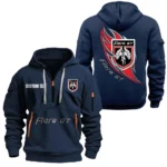 Collectible Vehicle Hoodie Half Zipper, All Over Print Hoodie Gift For Collectible Vehicle Enthusiasts CAR170 - Navy