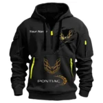 Hoodie Half Zipper Exclusive Logo Gift For Iconic Road Car Enthusiasts CAR113 - Black
