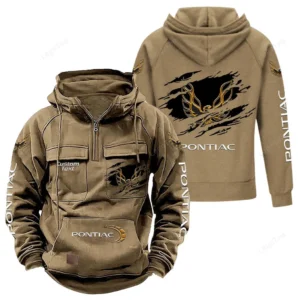 Street Racer Coupe Tactical Quarter Zip Hoodie, Exclusive Logo Hoodie For Car Enthusiasts CAR122 - Khaki