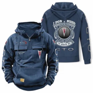 Power Sports Coupe Tactical Quarter Zip Hoodie, Exclusive Logo Hoodie For Car Enthusiasts CAR106 - Dark Blue